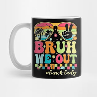 Bruh We Out Shirts Last Day Of School Lunch Lady Summer T-Shirt Mug